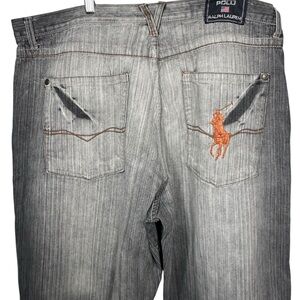 Y2K Polo Ralph Lauren Jeans Size Big Pony Logo Streetwear Oversized Baggy‎ 40X30